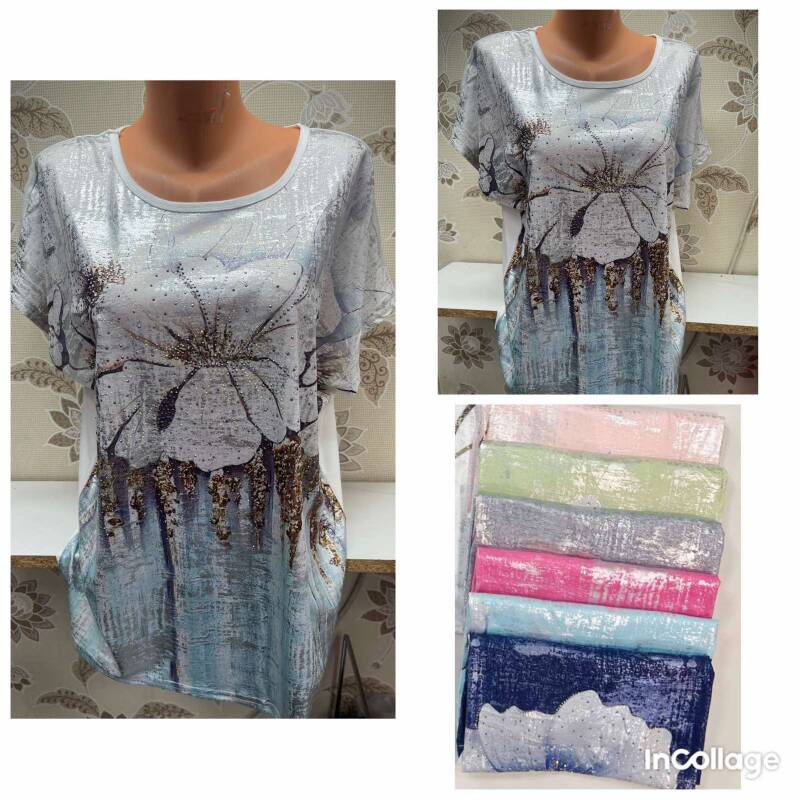 Bluzki damskie Roz L-3XL, Mix Kolor Paczka 12 szt